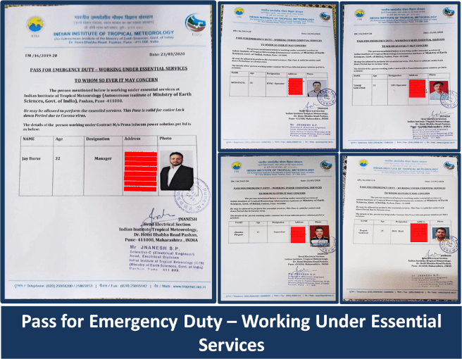 Pass for Emergency Duty