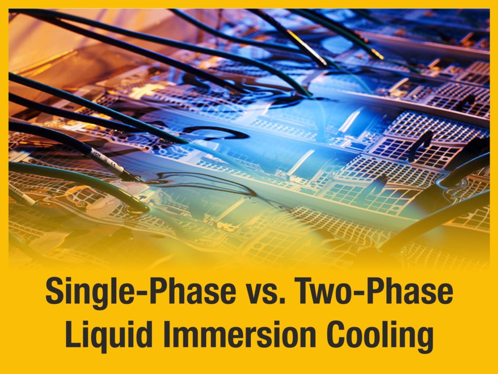 Single phase vs two phase liquid immersion cooling