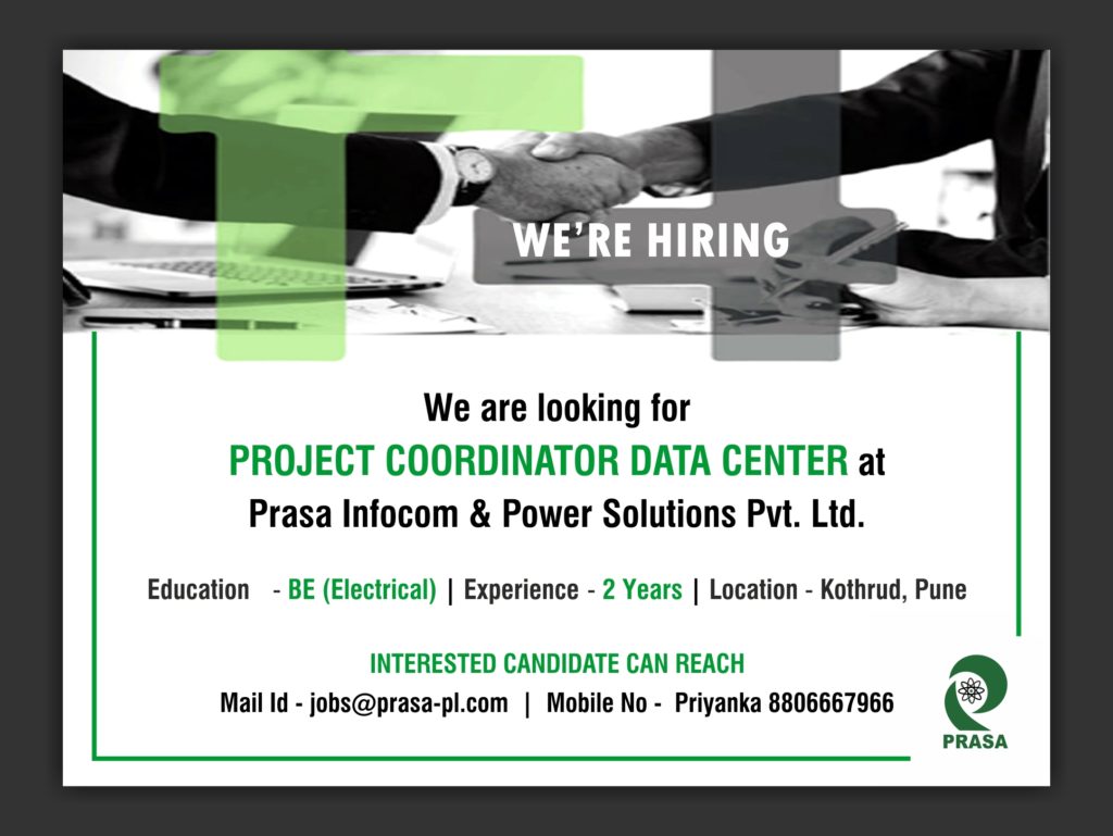 job opening - project coordinator