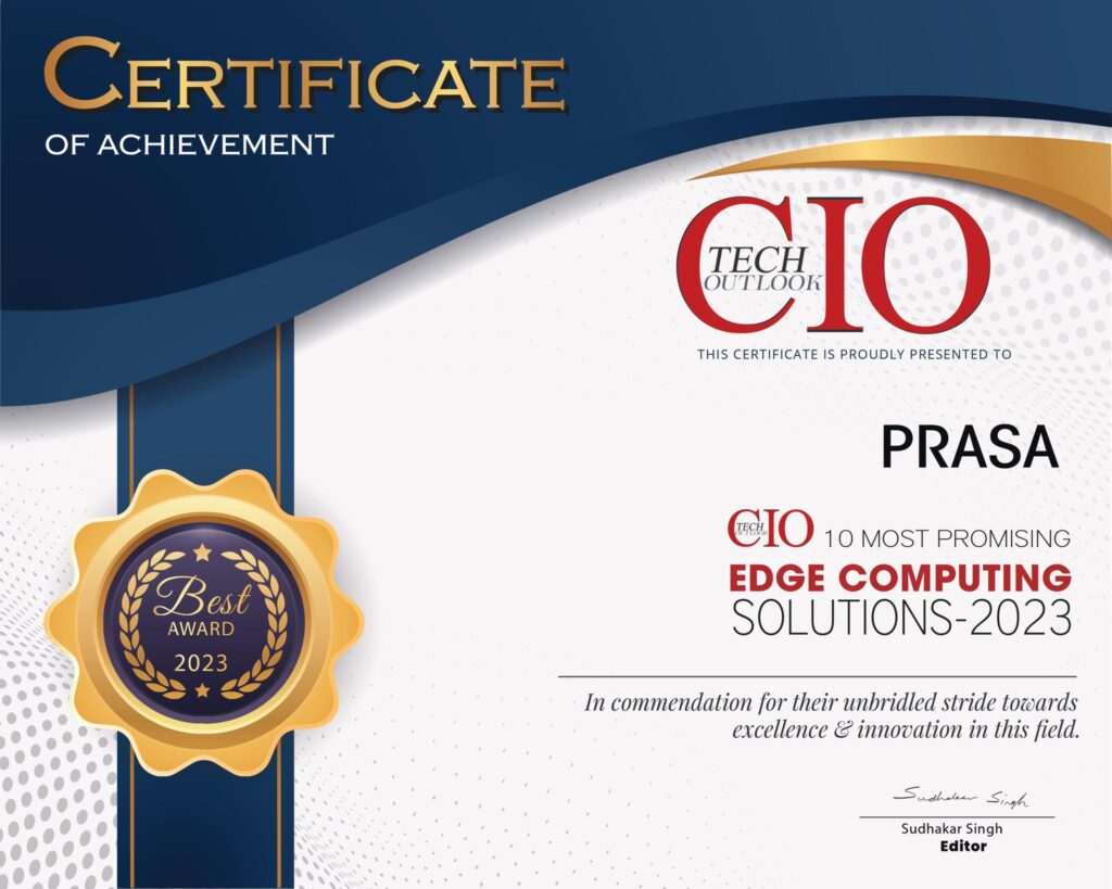 PRASA CIO certificate