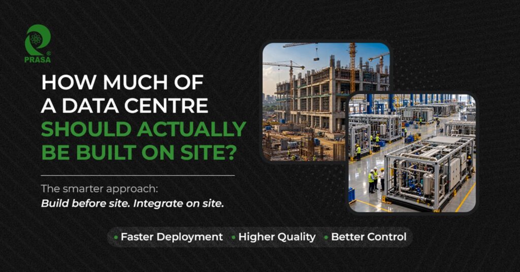 How much of a data centre should actually be built on site